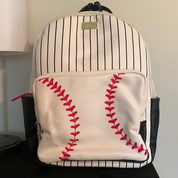 betsey johnson baseball backpack